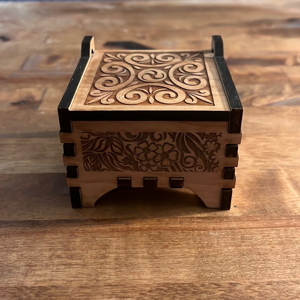 Carved Wooden Box